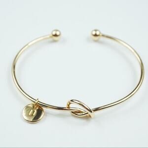 Tie The Knot Gold D Bracelet Gift BRAND NEW